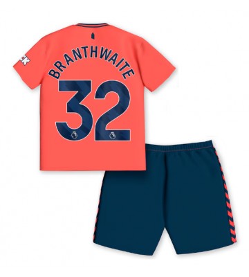 Everton Jarrad Branthwaite #32 Borta Kläder Barn 2023-24 Kortärmad (+ Korta byxor)